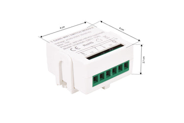 Cofan – Relé Inteligente WiFi 1 Interruptor | Para Luces hasta 10 A | Control por App Smart Life o Tuya | Compatible con Alexa y Google
